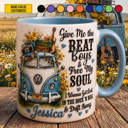 Give Me The Beat Boys - Personalized Hippie Accent Mug