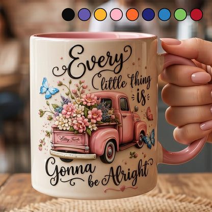 Every Little Thing Is Gonna Be Alright - Truck Accent Mug