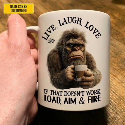 Live, Laugh, Love Animal Funny - Personalized Funny Mug