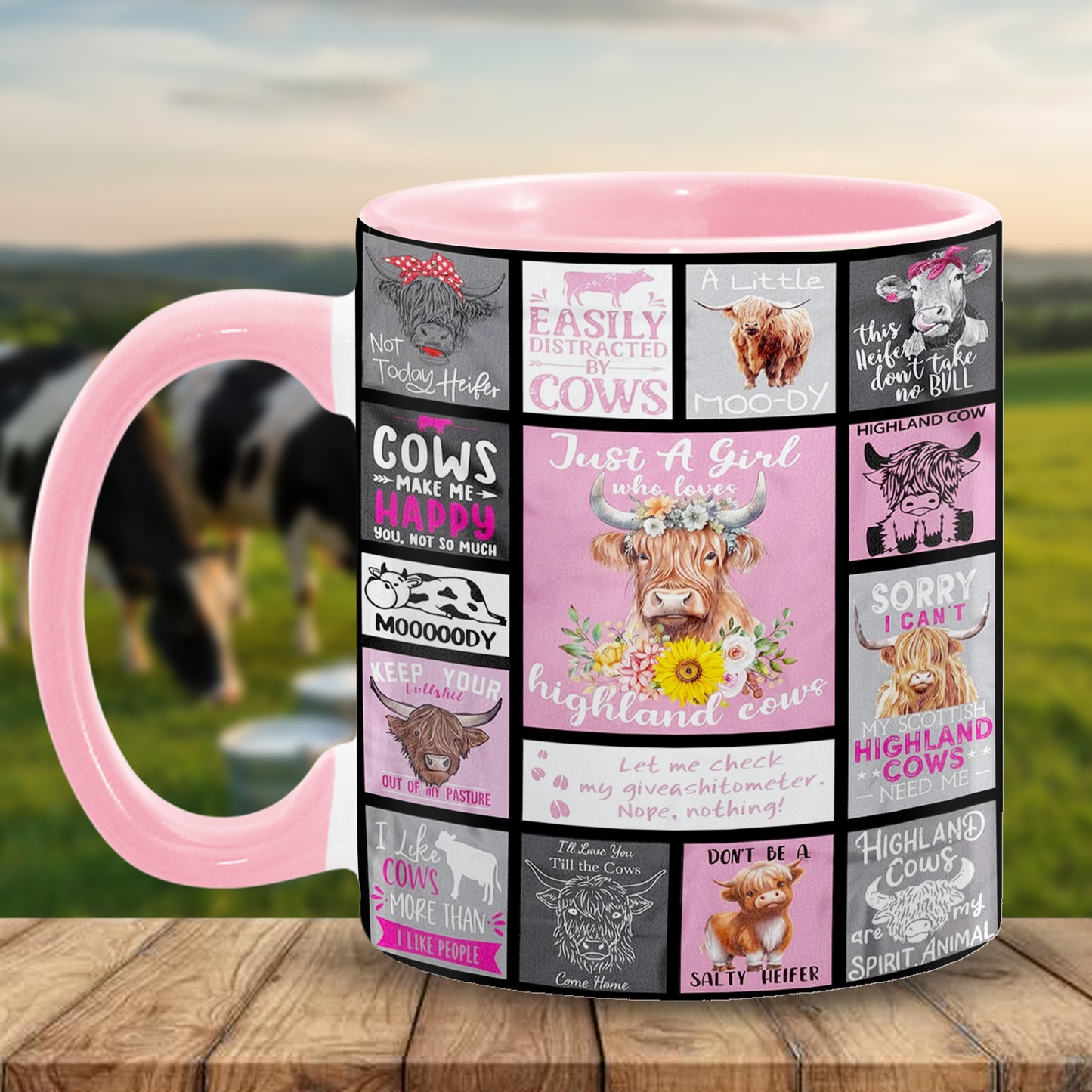 Adorable Cow Collection Accent Mug