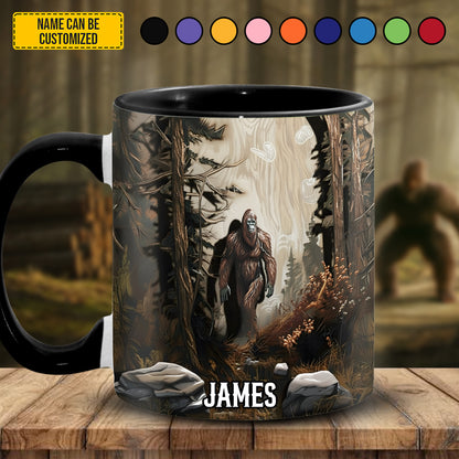 Legend In Forest - Personalized Bigfoot Accent Mug