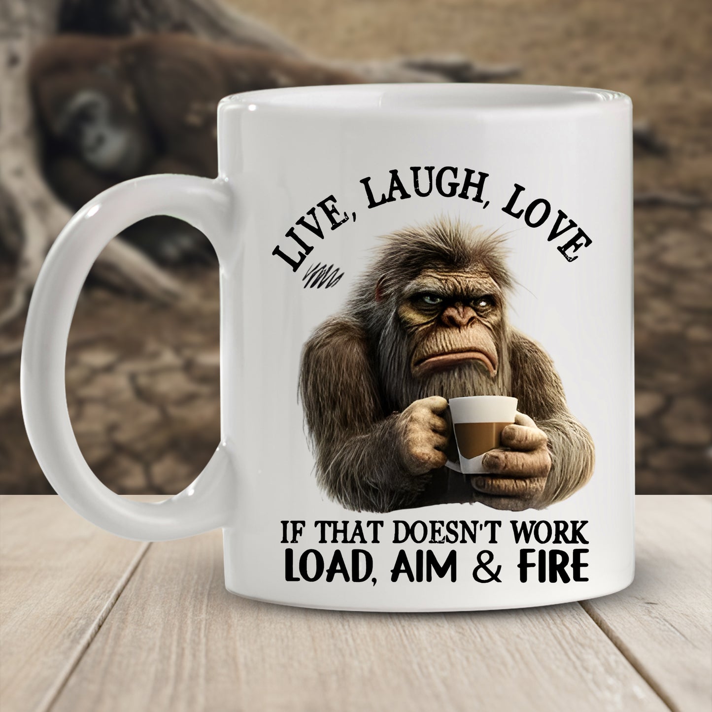 Live, Laugh, Love Animal Funny - Personalized Funny Mug