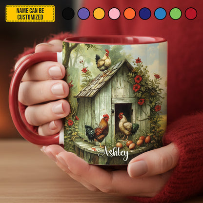 Chicken Farm - Personalized Chicken Accent Mug