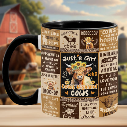Love Cows - Adorable Cow Collage Accent Mug