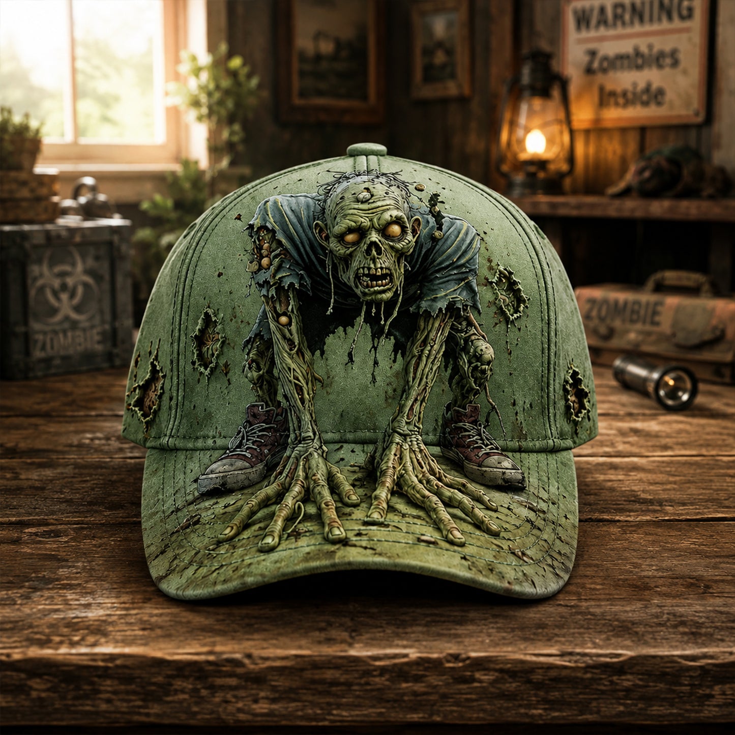 Zombie Outbreak – Vintage Horror Classic Cap