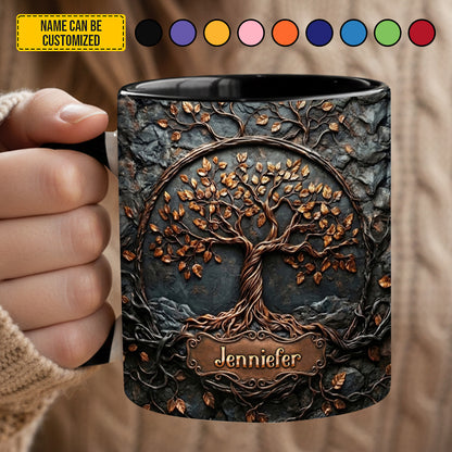Tree Of Life - Personalized Hippie Accent Mug