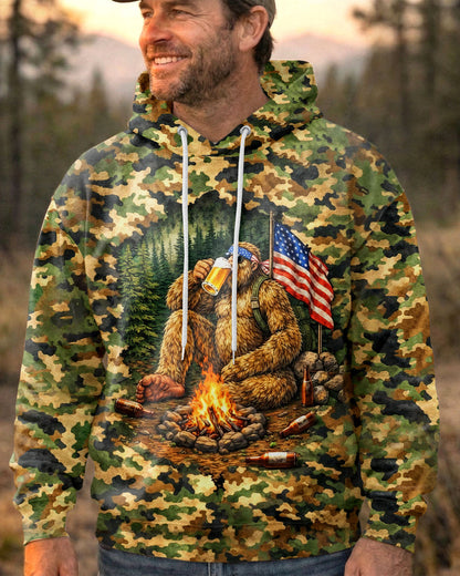 BIGFOOT CAMPFIRE CAMOUFLAGE ALL OVER PRINT SHIRT