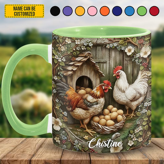 Chicken Eggs – Personalized Chicken Accent Mug