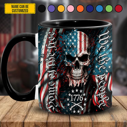 We Are People - Patriotic Skull Accent Mug