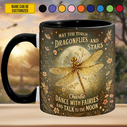 May You Tough Dragonflies - Personalized Dragonfly Accent Mug
