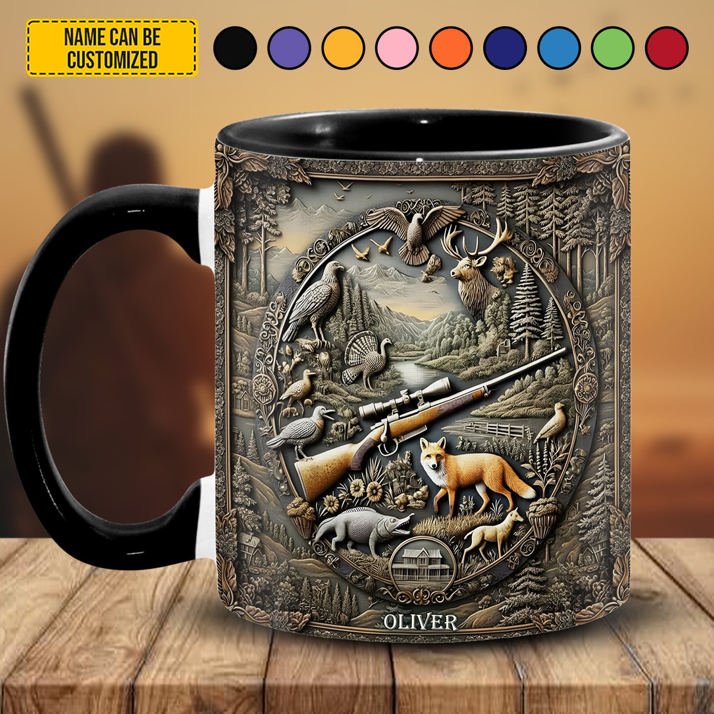 Legacy of the Wild – Personalized Hunting Accent Mug
