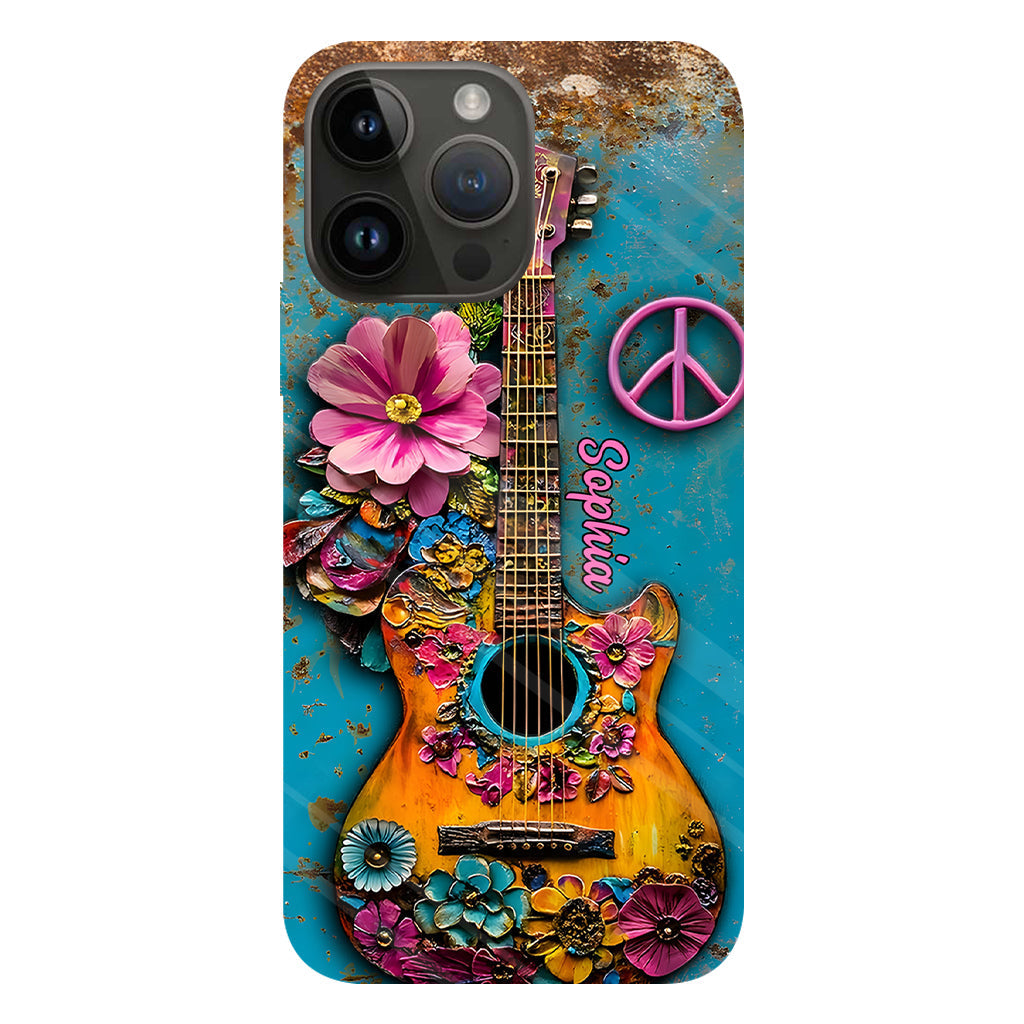 Hippie Guitar Soul - Personalized Hippie Phone Case