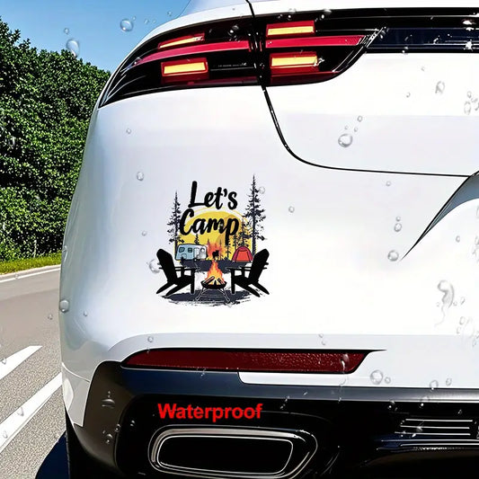 Let's Camp Stickers