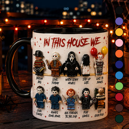 Halloween Horror Movie Characters Mug