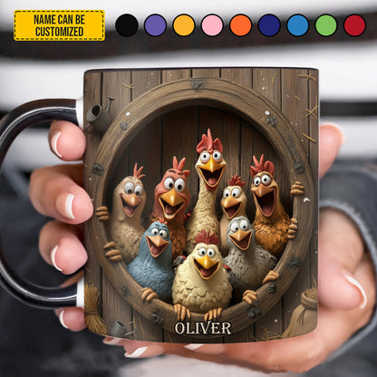 Chicken Funny - Personalized Funny Accent Mug