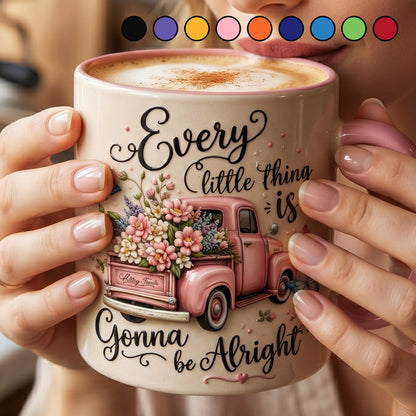 Every Little Thing Is Gonna Be Alright - Truck Accent Mug