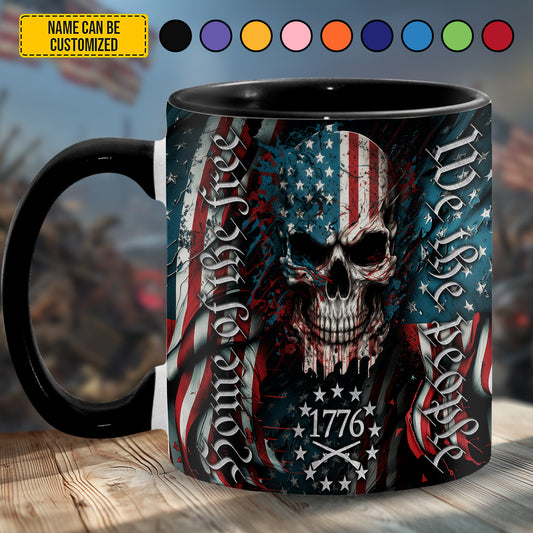 We Are People - Patriotic Skull Accent Mug