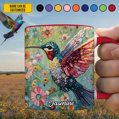 Hummingbird Lover - Personalized Hummingbird Accent Mug