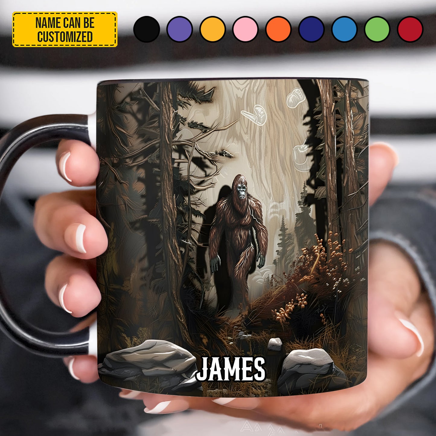 Legend In Forest - Personalized Bigfoot Accent Mug