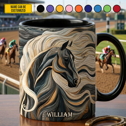 Personalized Western Horse Accent Mug