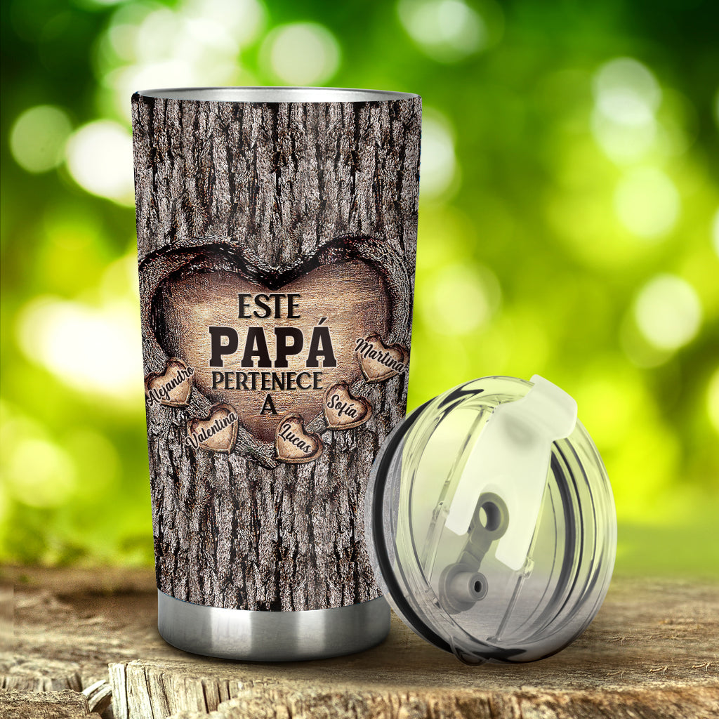 Este Papá Pertenece A - Personalized Father Tumbler
