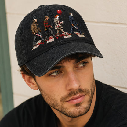 Horror Legends Abbey Road Hat – Classic Slasher Icons Halloween Gift