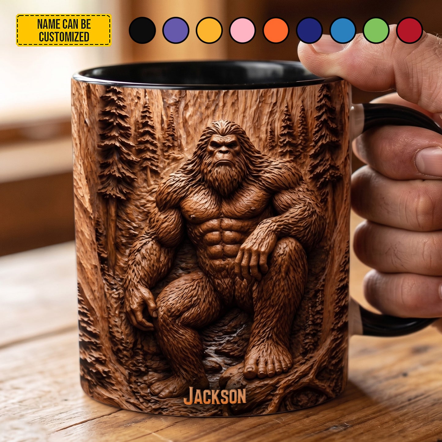 Woodland Titan – Personalized Bigfoot Accent Mug