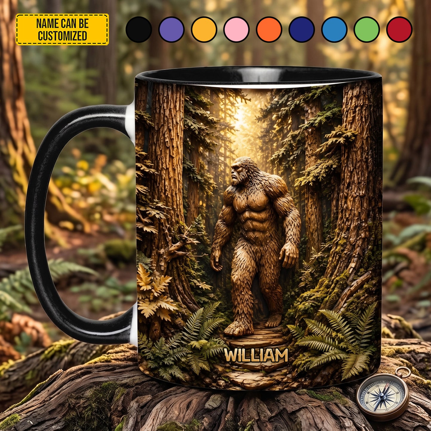 Forest Giant – Personalized Bigfoot Accent Mug