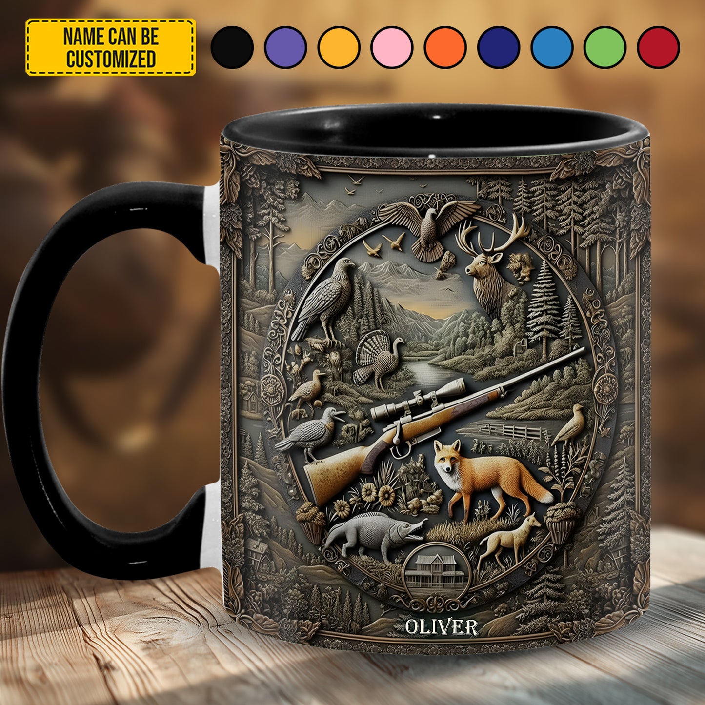 Legacy of the Wild – Personalized Hunting Accent Mug
