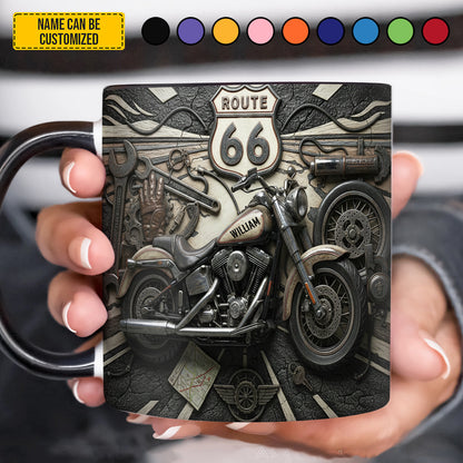 Iron Road 66 – Personalized Biker Accent Mug