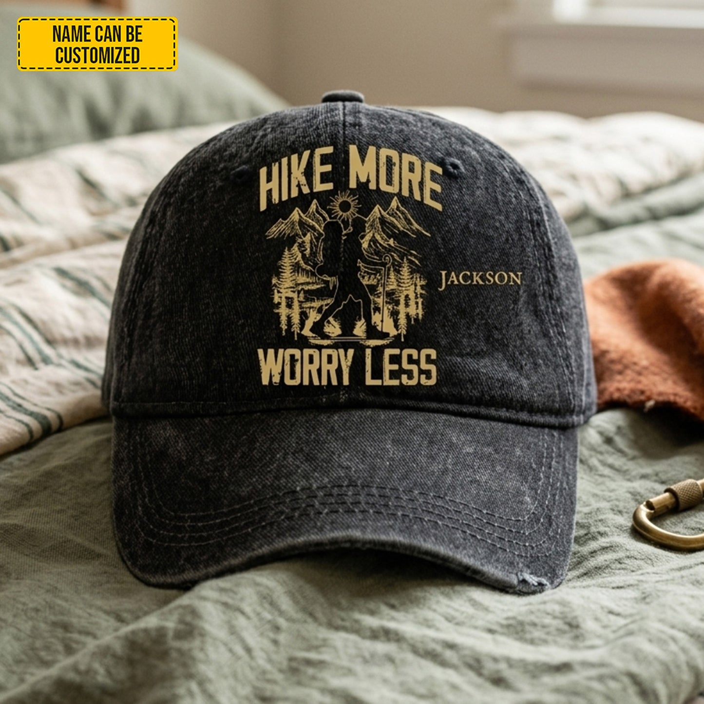 The 'Wanderlust' Heritage - Personalized Vintage Distressed Denim Cap