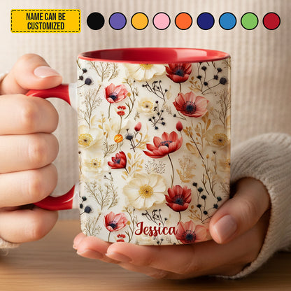 Beautiful Wildflower - Personalized Accent Mug
