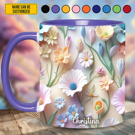 Beautiful Wildflowers - Personalized Wildflower Accent Mug