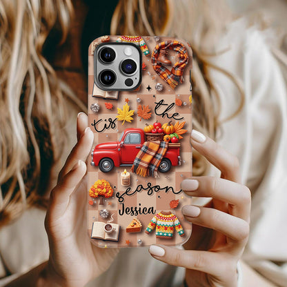 Tis The Season - Personalized Autumn Phone Case