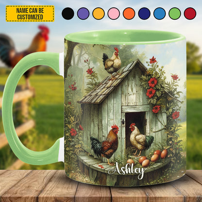 Chicken Farm - Personalized Chicken Accent Mug