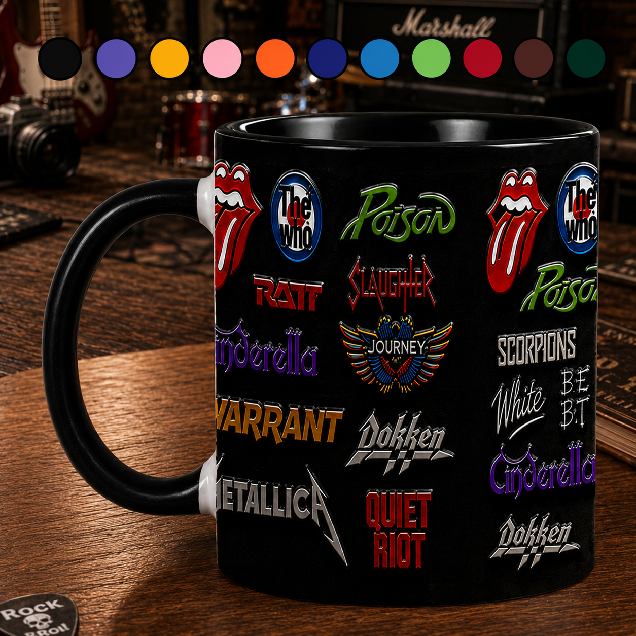 Classic Rock Legends Accent Mug