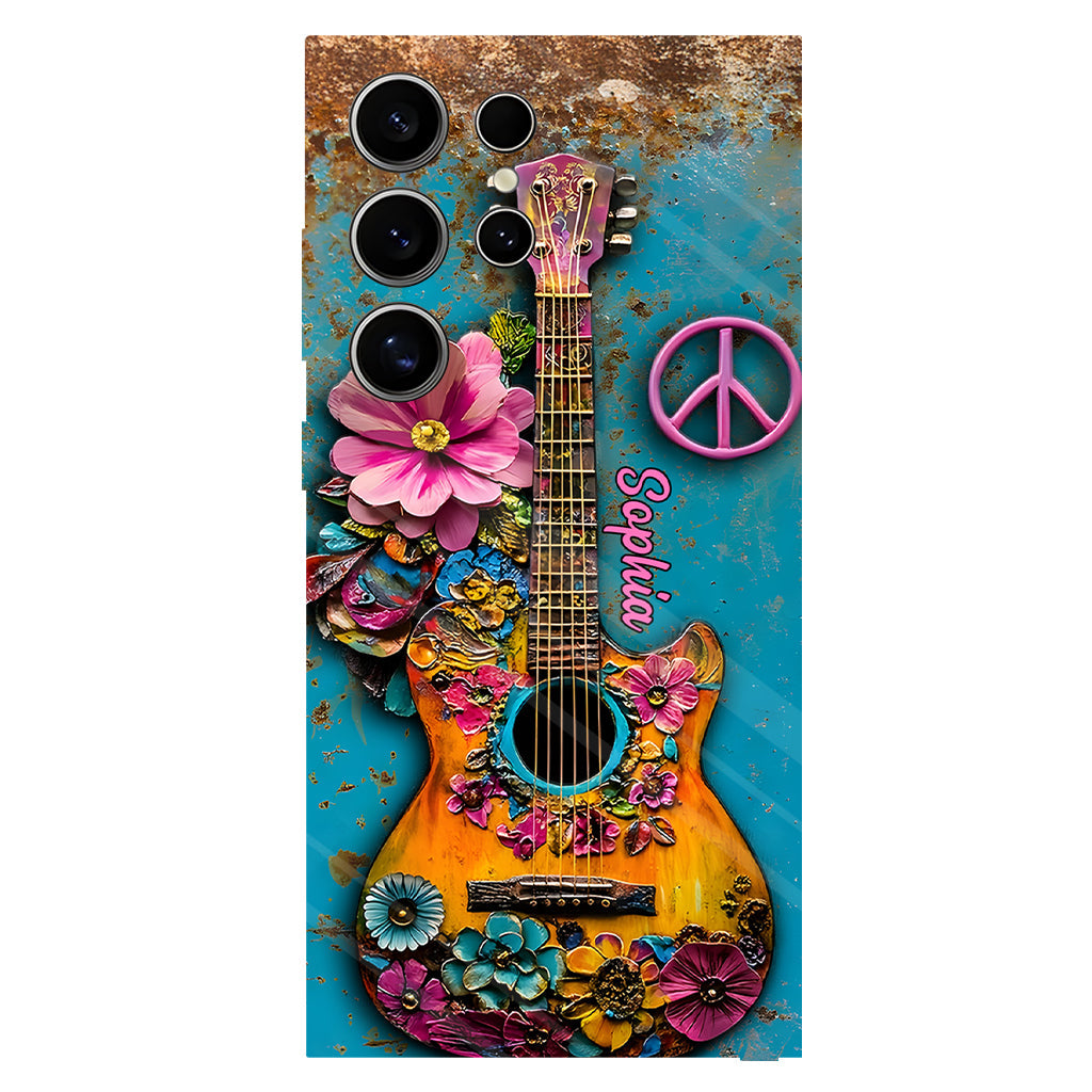 Hippie Guitar Soul - Personalized Hippie Phone Case