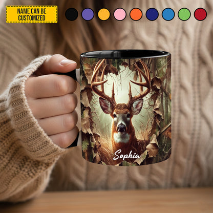 Deer Hunting - Personalized Hunting Accent Mug
