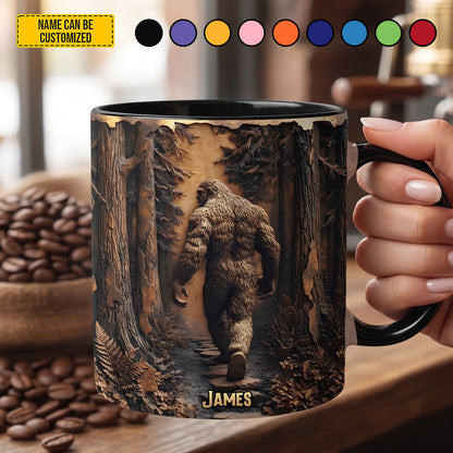 Backwoods Wanderer – Personalized Bigfoot Accent Mug