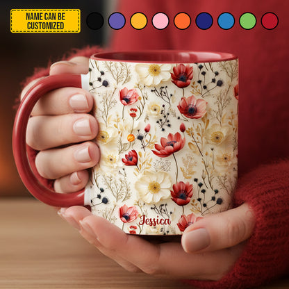 Beautiful Wildflower - Personalized Accent Mug
