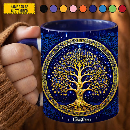 Personalized Tree Of Life Accent Mug