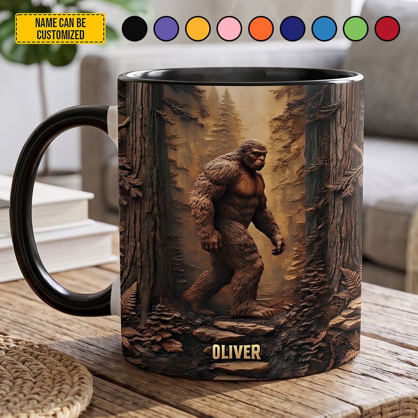 Forest Wanderer – Personalized Bigfoot Accent Mug