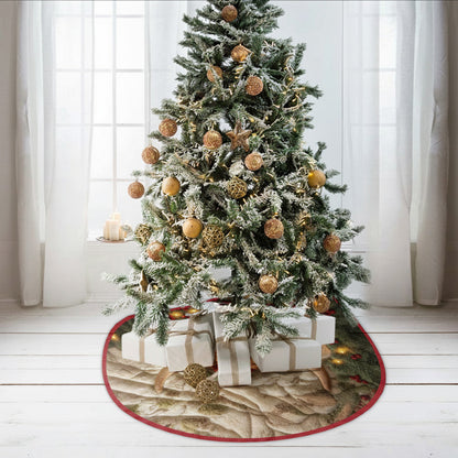 Personalized Highland Cow Shaped Tree Skirt