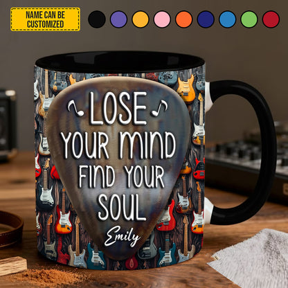 Lose Your Mind - Personalized Guitar Accent Mug