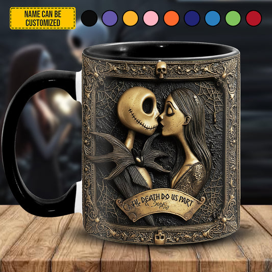 Personalized Gothic Couple Accent Mug