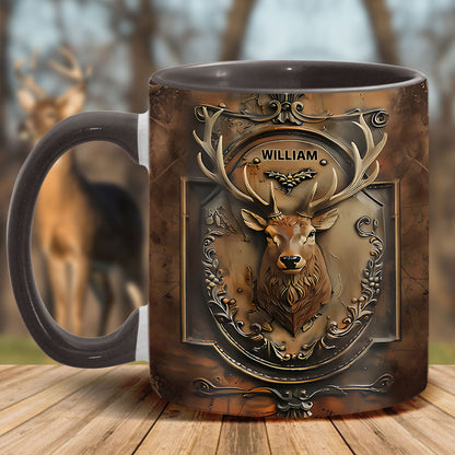 Trophy Buck – Personalized Hunting Accent Mug