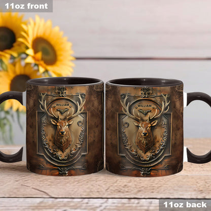 Trophy Buck – Personalized Hunting Accent Mug