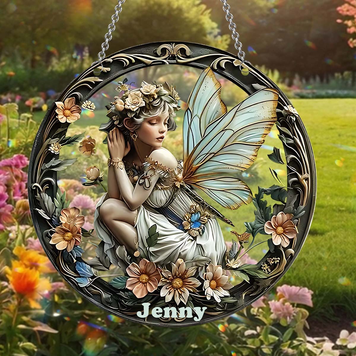 Your Garden Stained Glass - Personalized Gardening Window Hanging Suncatcher