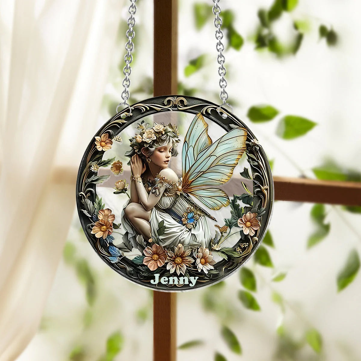 Your Garden Stained Glass - Personalized Gardening Window Hanging Suncatcher