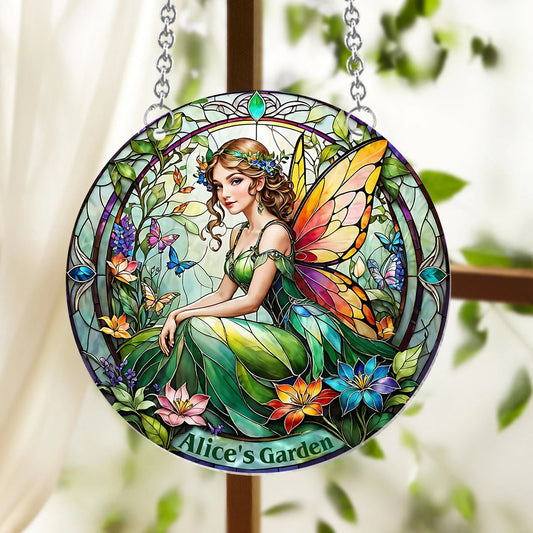 Your Garden Stained Glass - Personalized Gardening Window Hanging Suncatcher